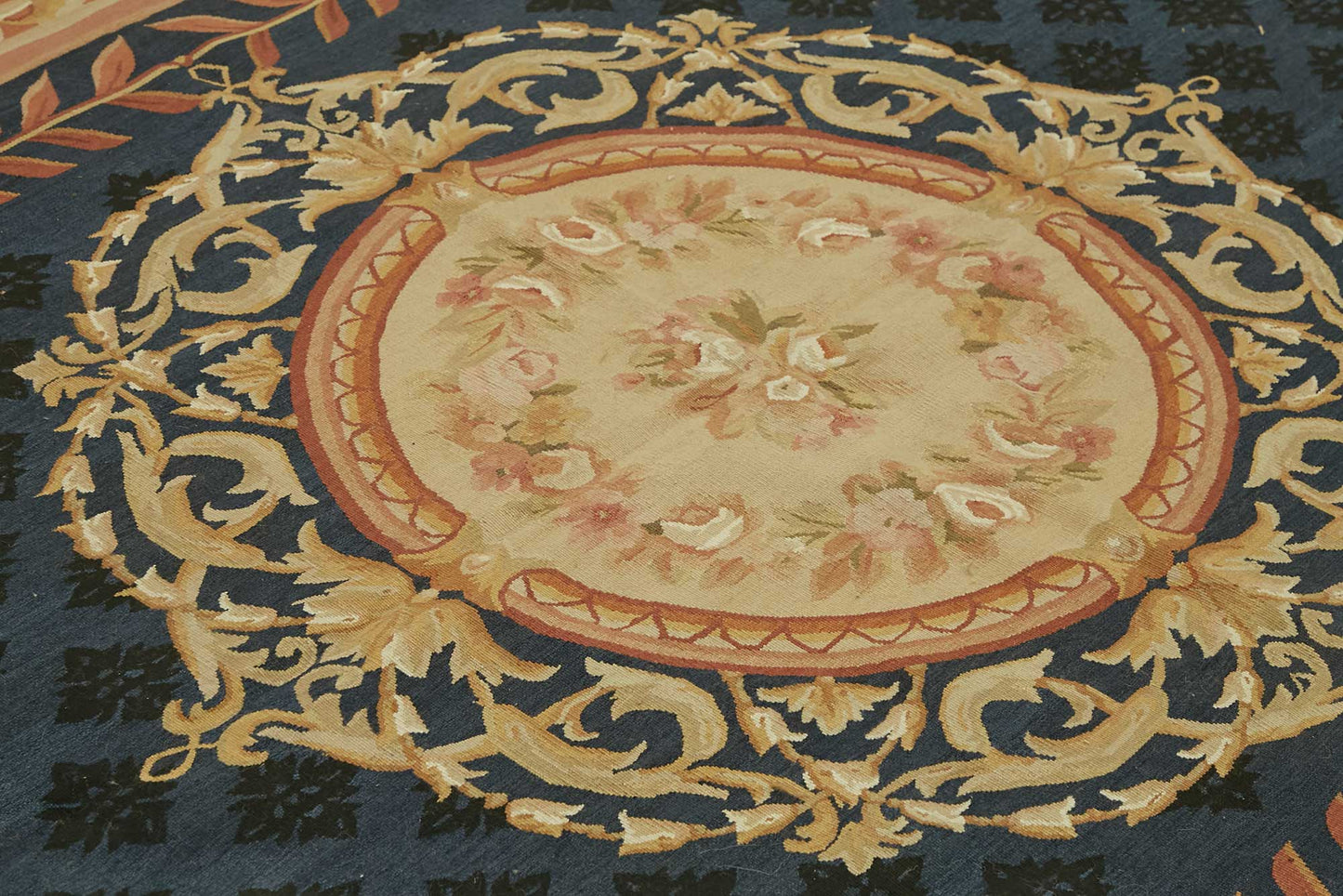 9x12 Floral Aubusson Kilim - 47416