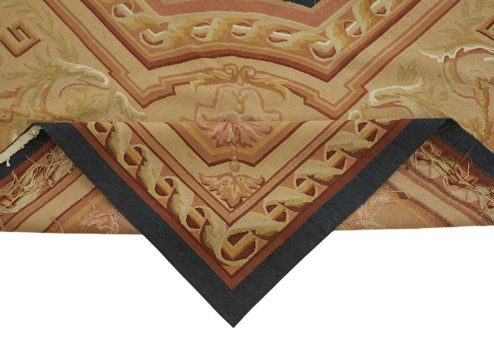 9x12 Floral Aubusson Kilim - 47416