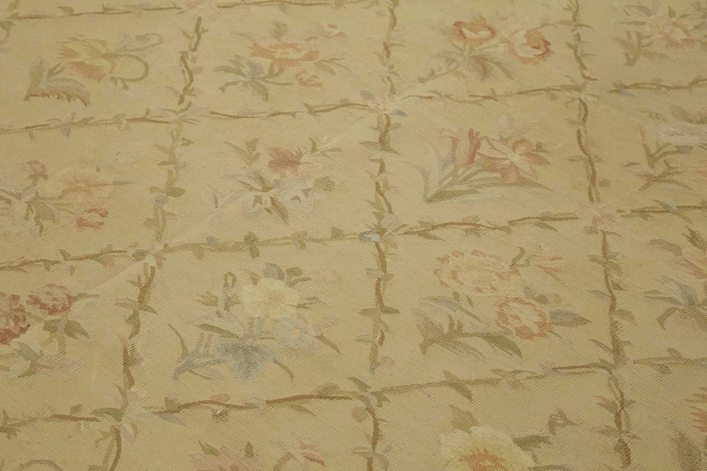 9x12 Floral Aubusson Kilim - 47418