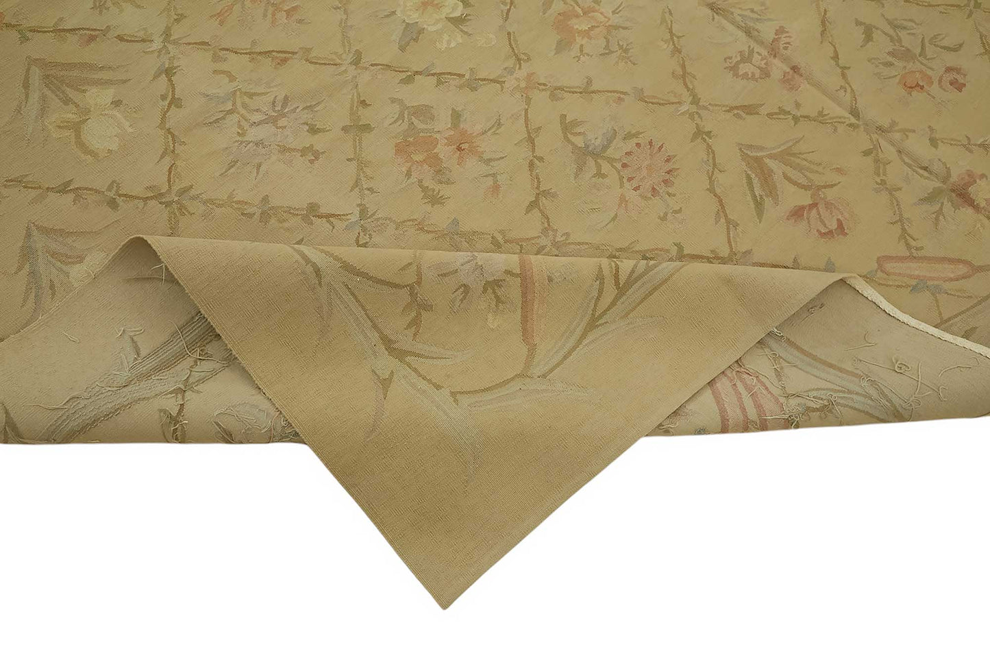 9x12 Floral Aubusson Kilim - 47418