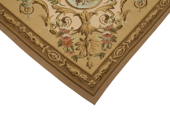 9x11 Floral Aubusson Kilim - 47419