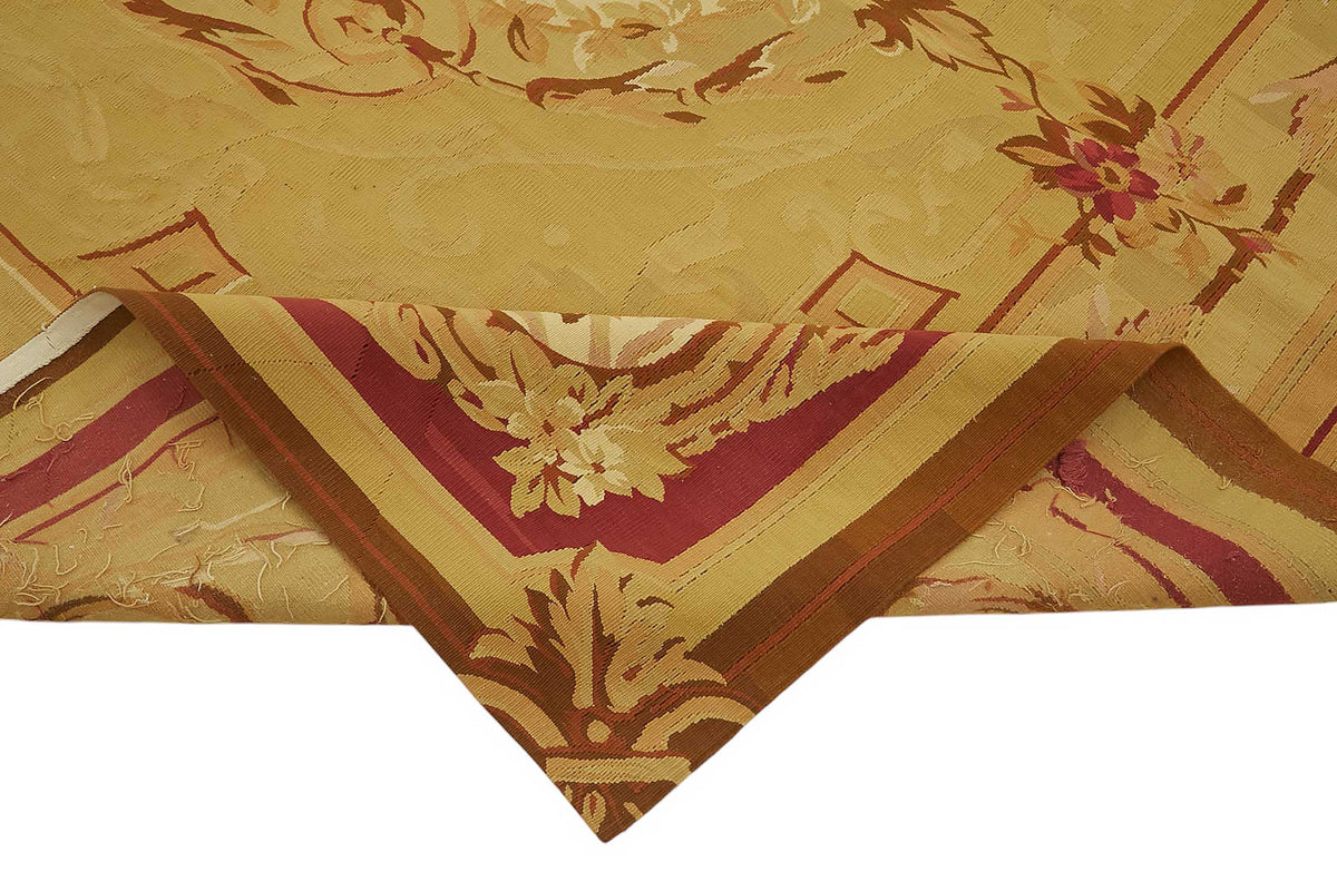 8x12 Floral Aubusson Kilim - 47421