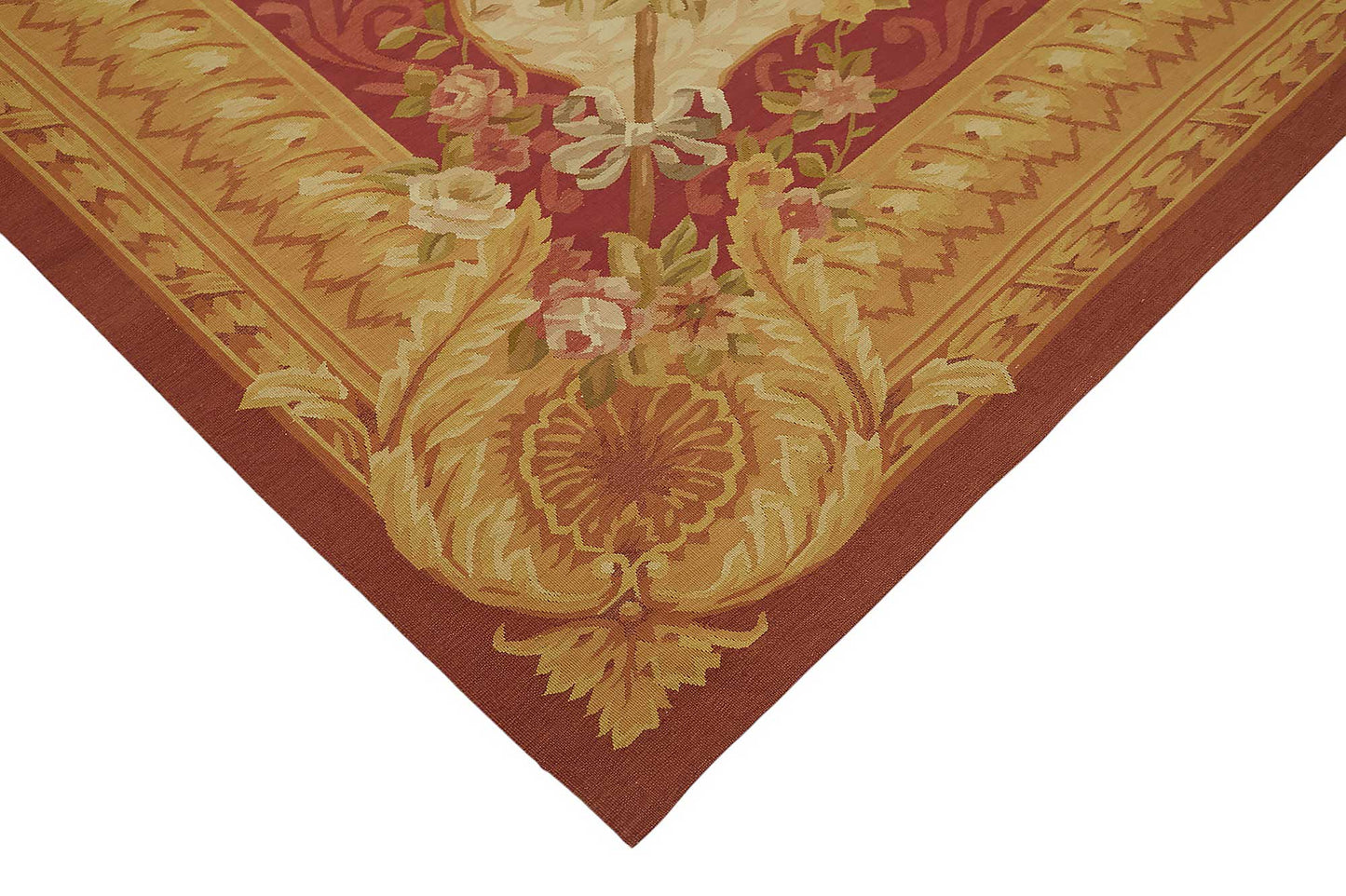 9x12 Floral Aubusson Kilim - 47426