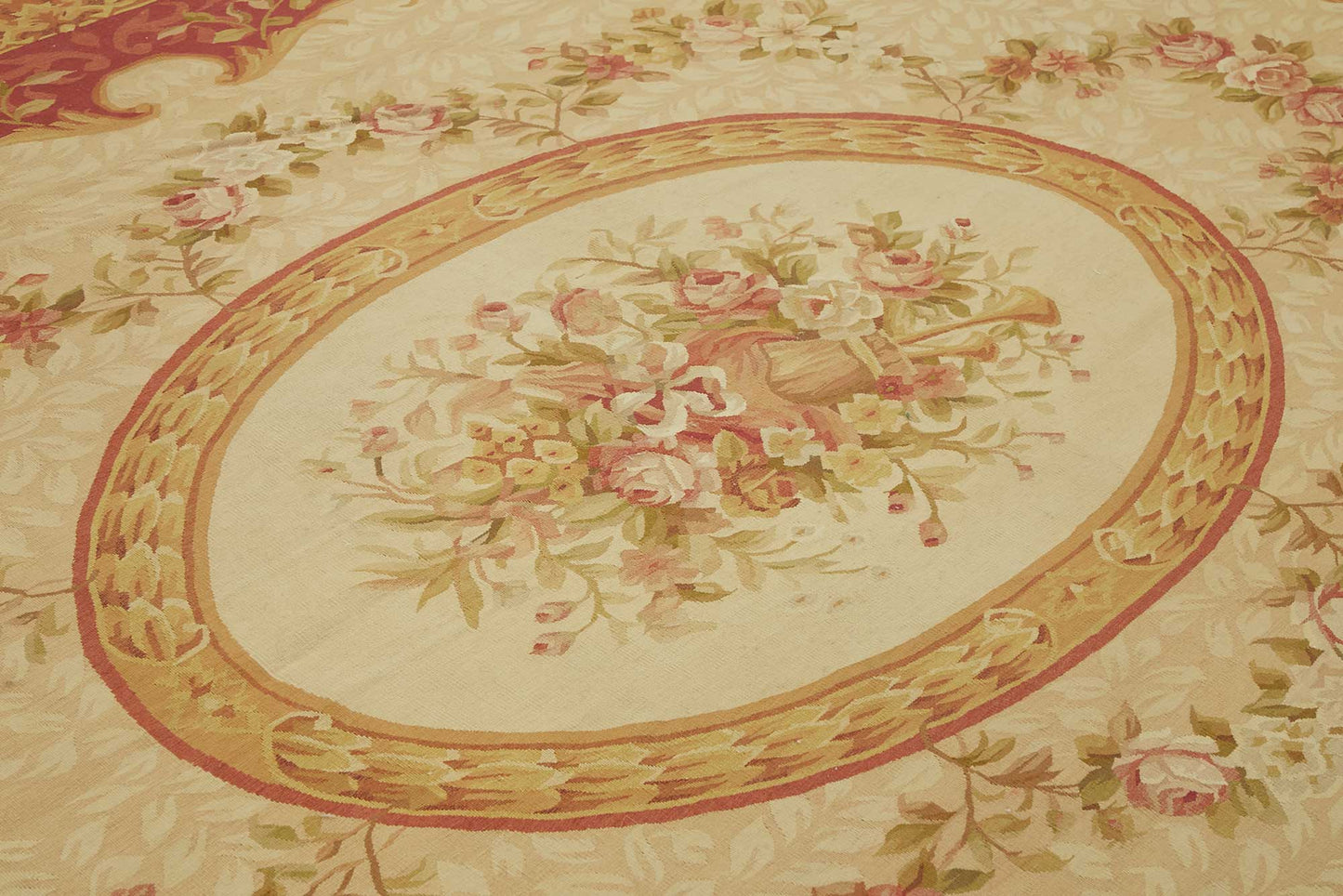 9x12 Floral Aubusson Kilim - 47426