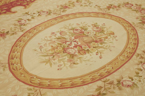 9x12 Floral Aubusson Kilim - 47426