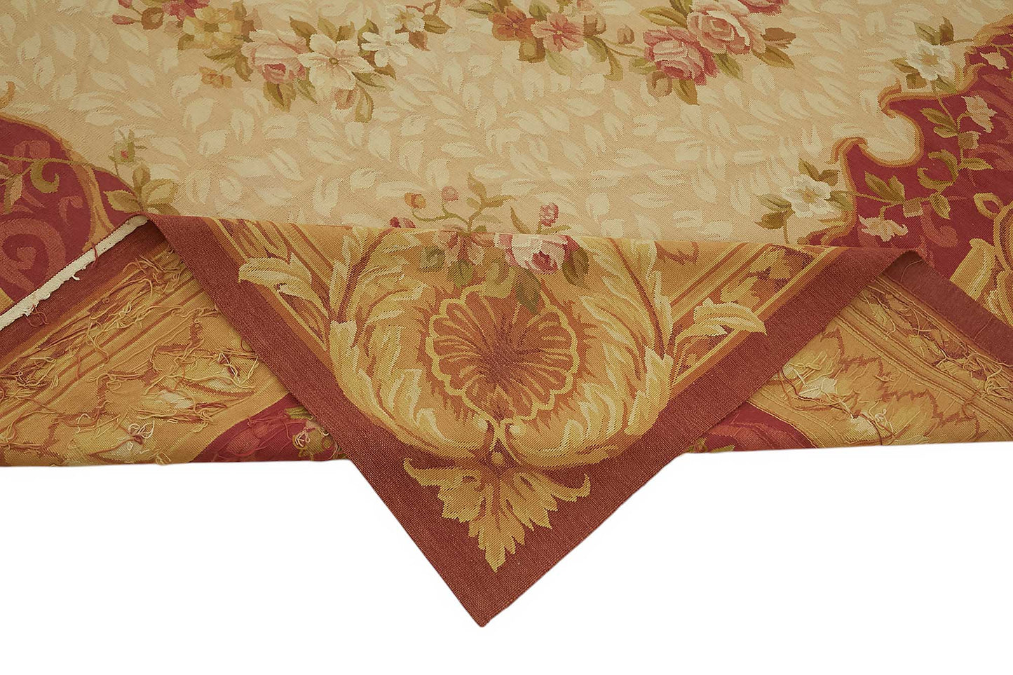 9x12 Floral Aubusson Kilim - 47426