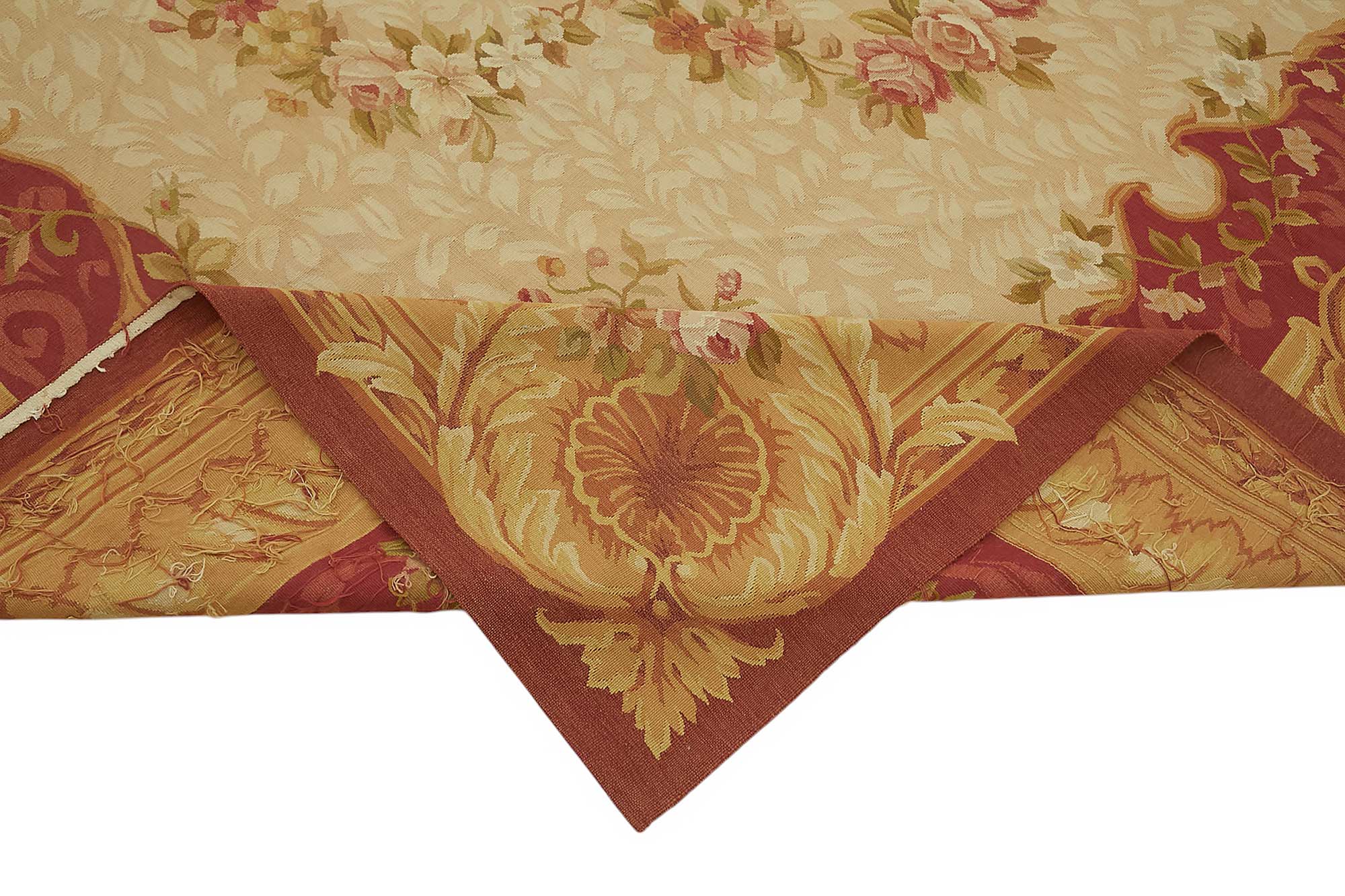 9x12 Floral Aubusson Kilim - 47426