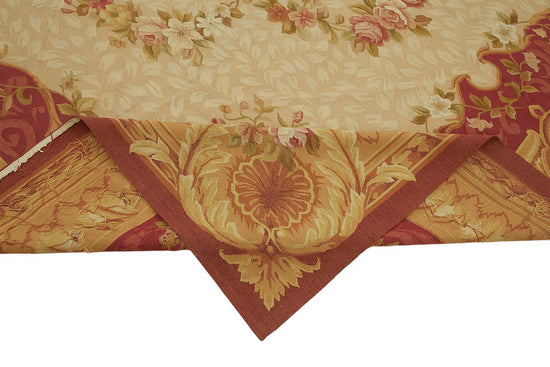 9x12 Floral Aubusson Kilim - 47426