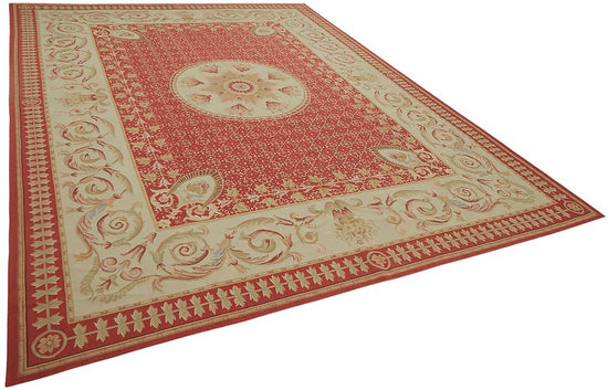 9x12 Floral Aubusson Kilim - 47427