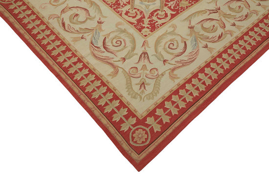 9x12 Floral Aubusson Kilim - 47427