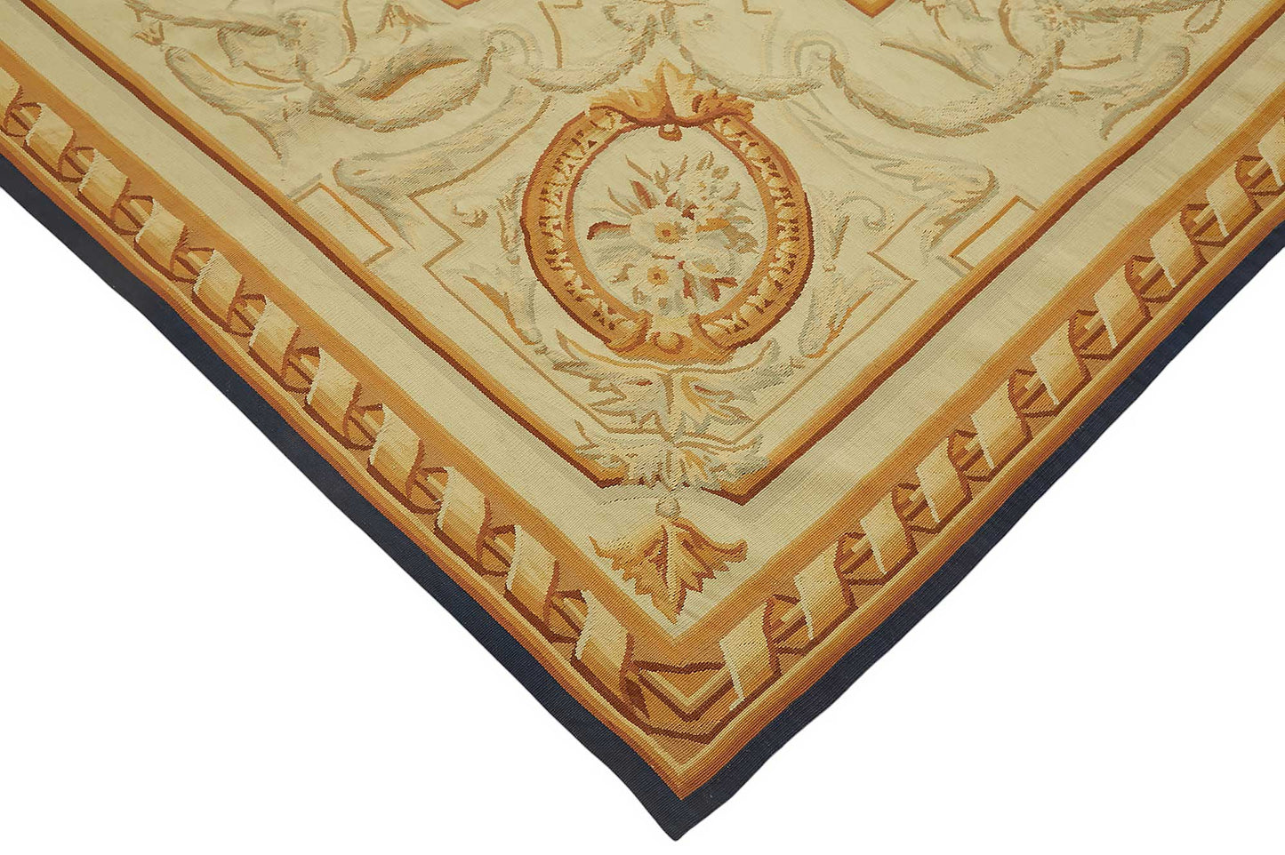 10x15 Floral Aubusson Kilim - 47431