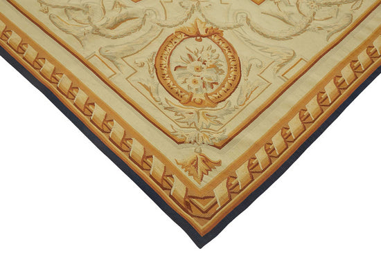 10x15 Floral Aubusson Kilim - 47431