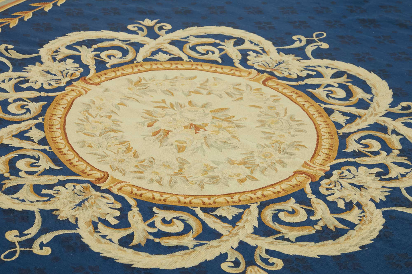 10x15 Floral Aubusson Kilim - 47431