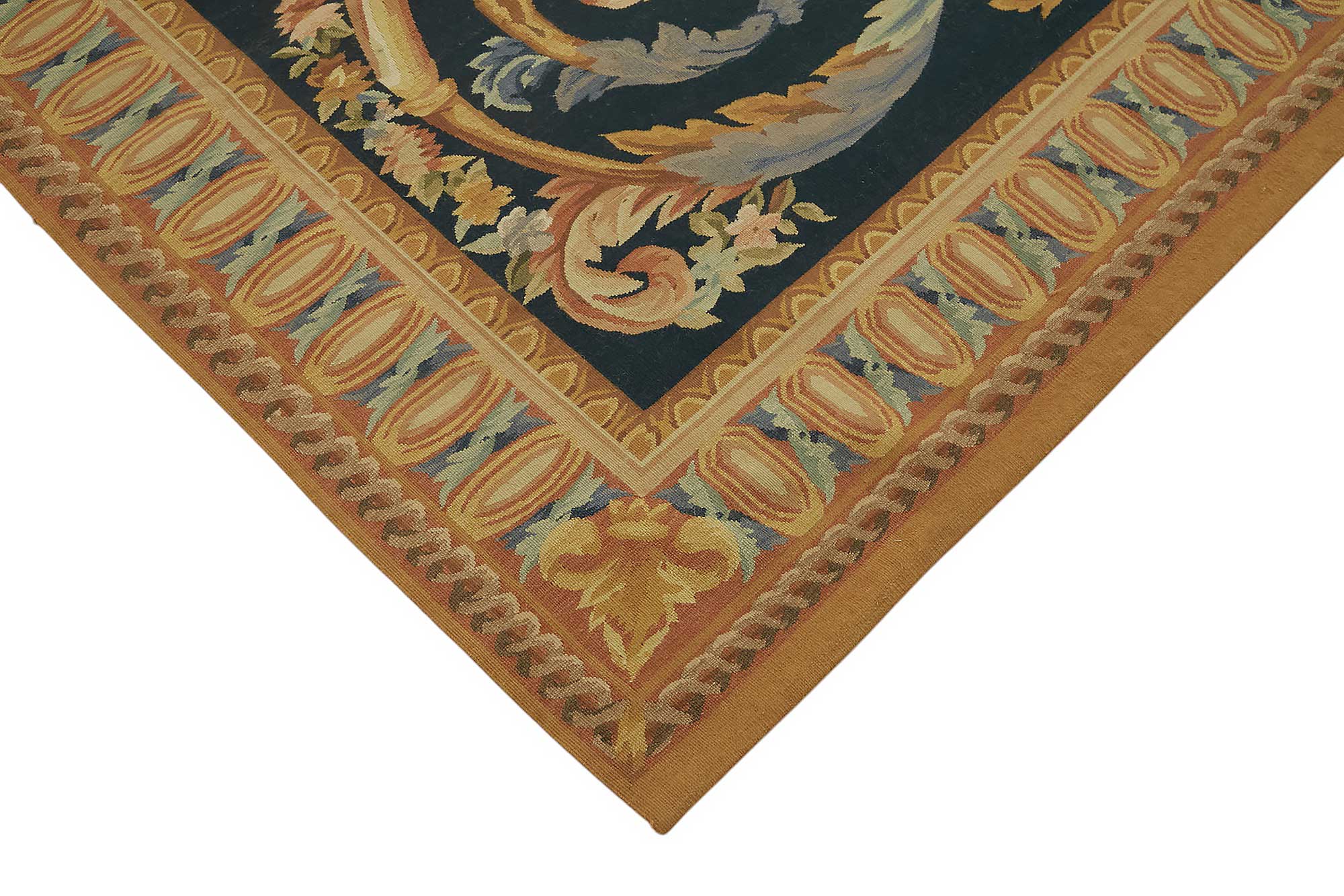 10x14 Floral Aubusson Kilim - 47432