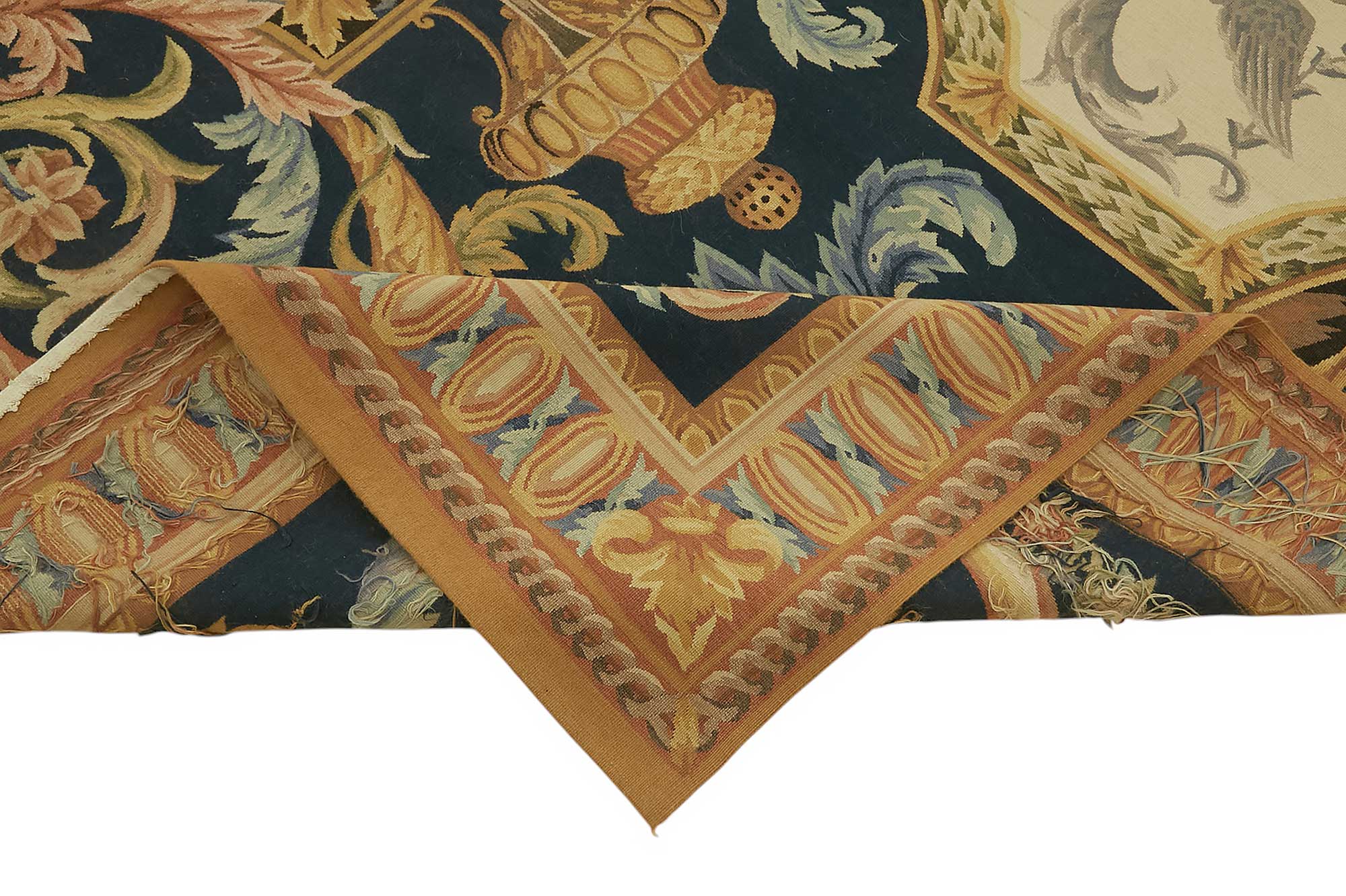 10x14 Floral Aubusson Kilim - 47432