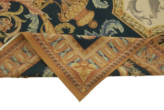 10x14 Floral Aubusson Kilim - 47432