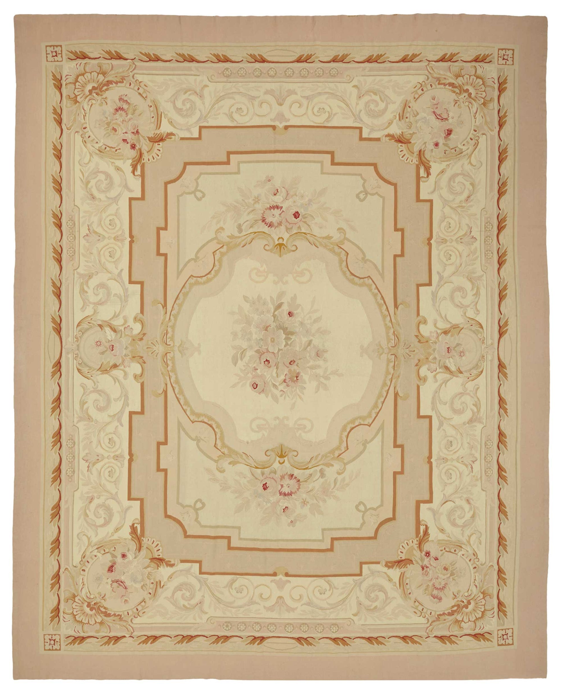 10x13 Floral Aubusson Kilim - 47435