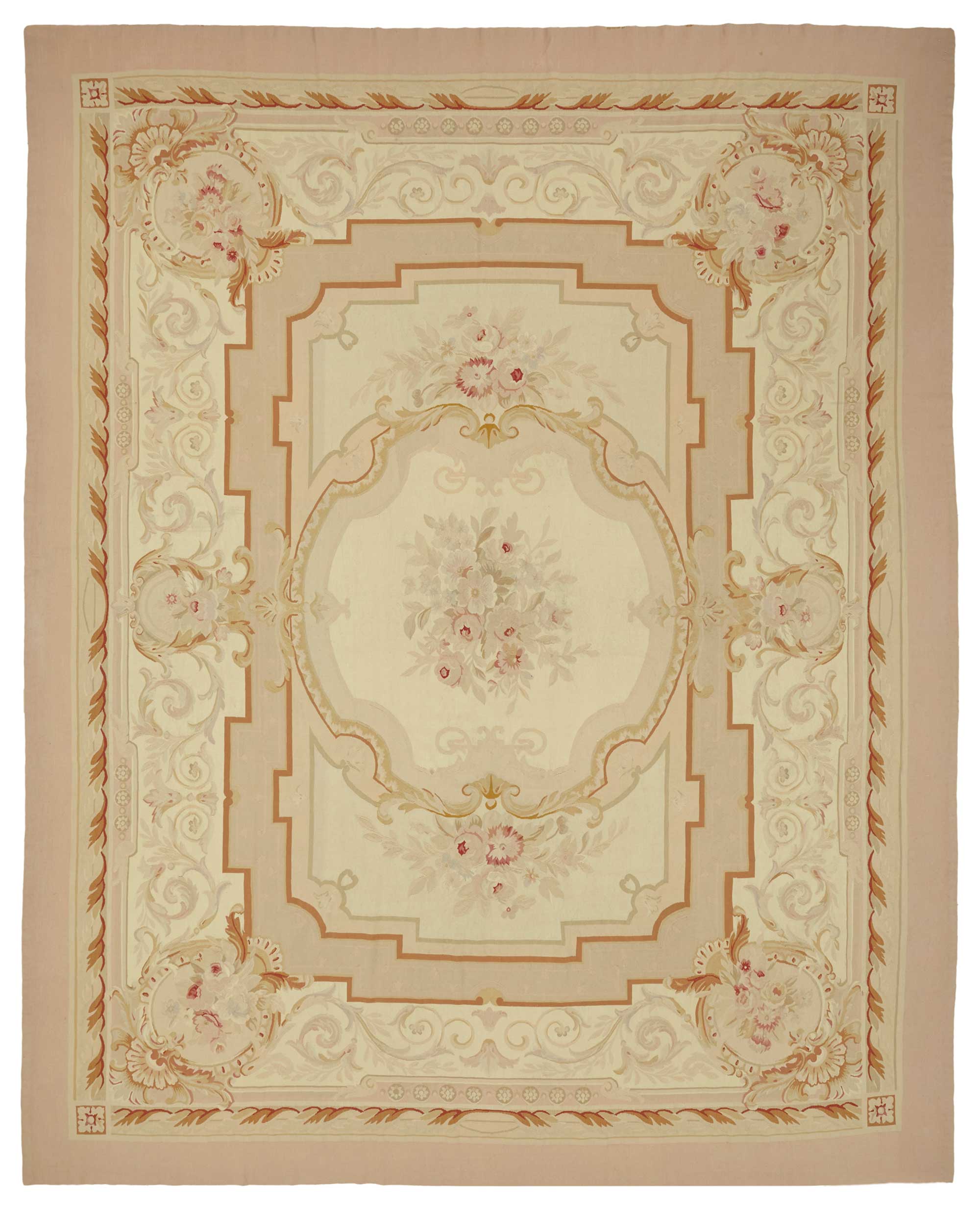 10x13 Floral Aubusson Kilim - 47435