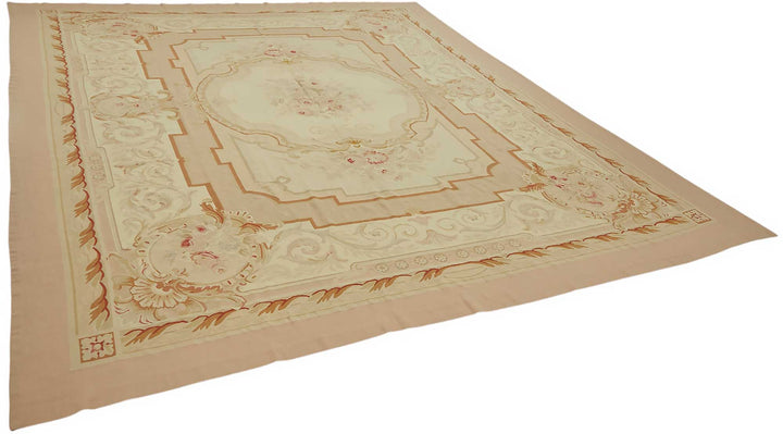 10x13 Floral Aubusson Kilim - 47435