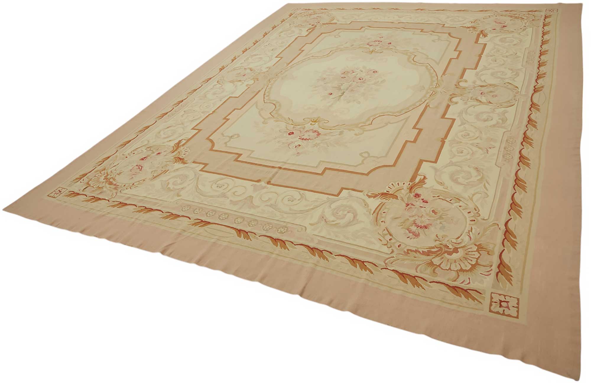 10x13 Floral Aubusson Kilim - 47435