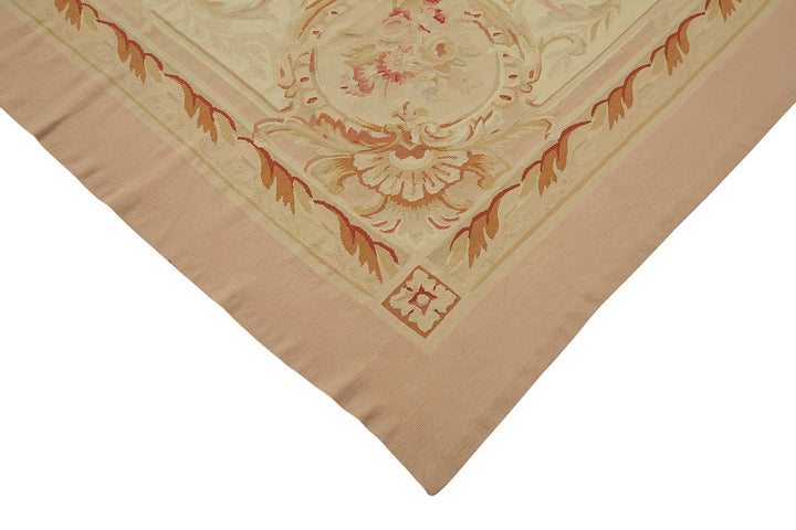 10x13 Floral Aubusson Kilim - 47435