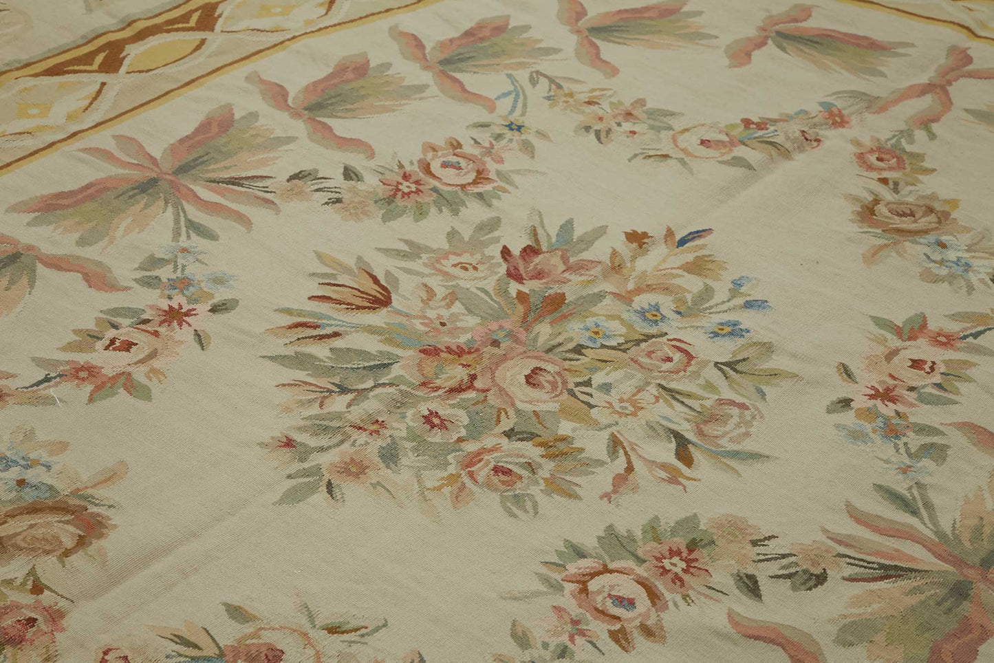 9x12 Floral Aubusson Kilim - 47436