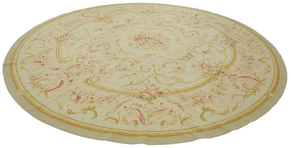 12x12 Floral Aubusson Kilim - 47437