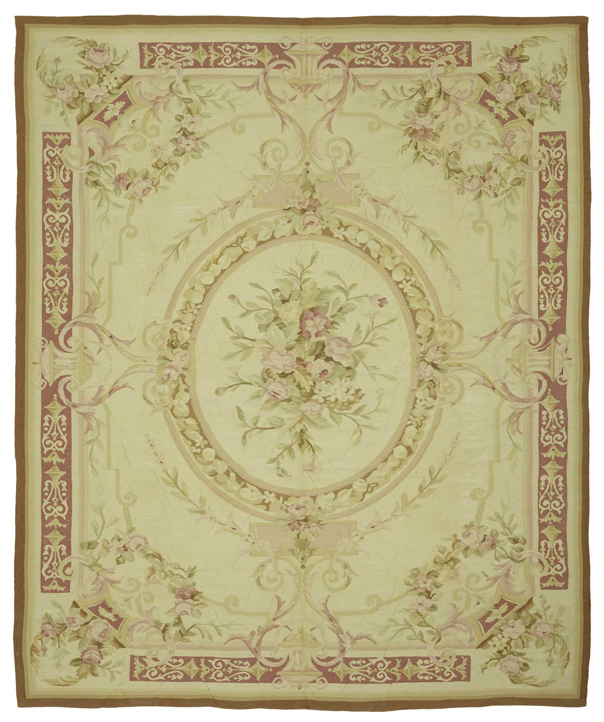 8x9 Floral Aubusson Kilim - 47440