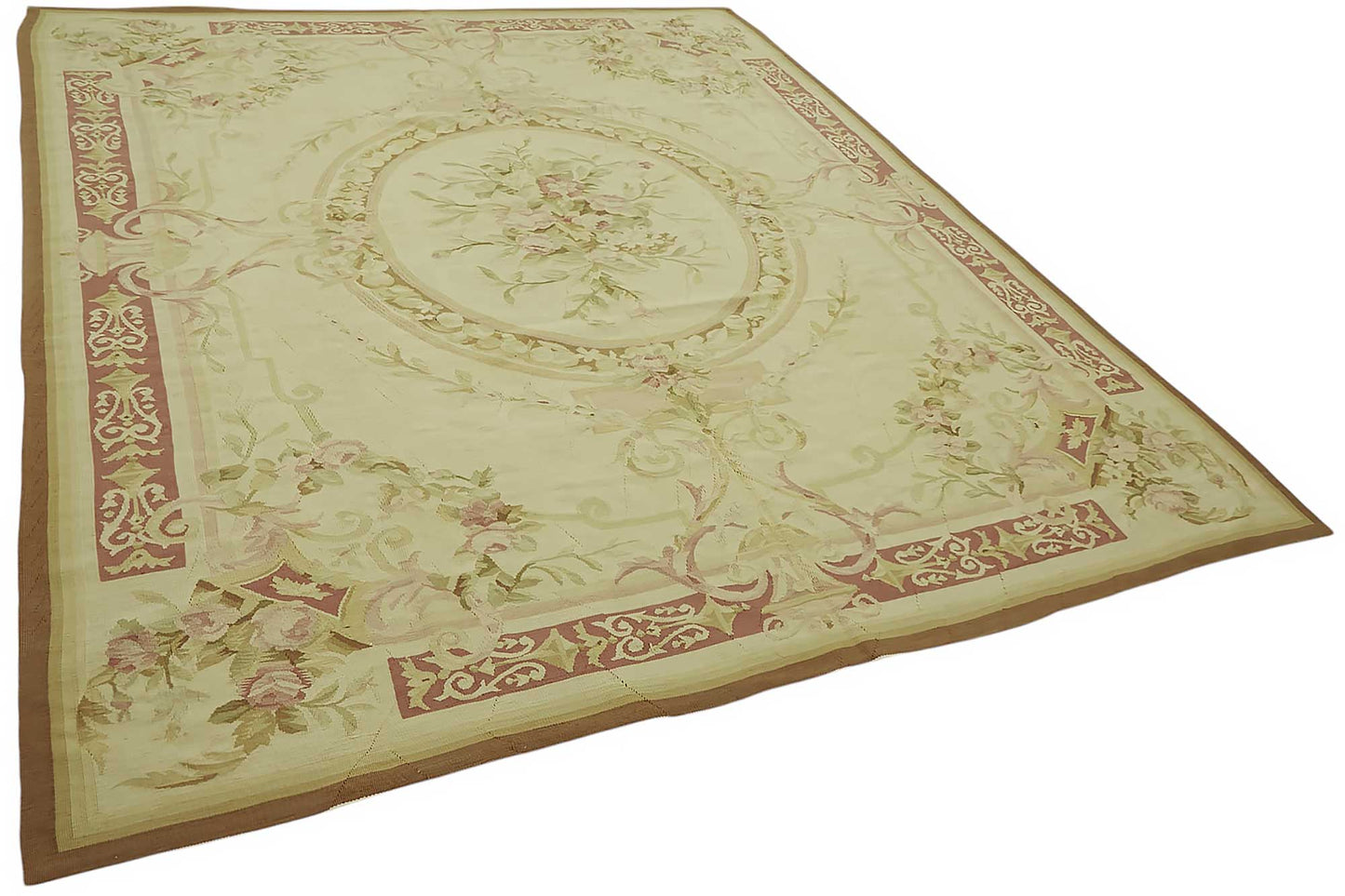 8x9 Floral Aubusson Kilim - 47440