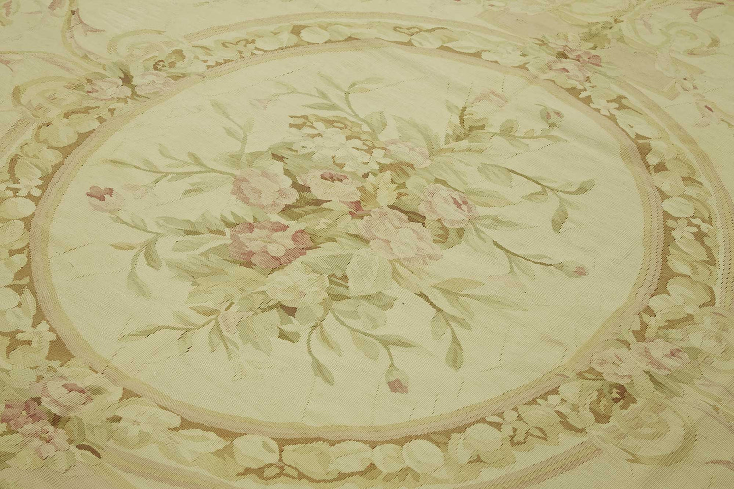 8x9 Floral Aubusson Kilim - 47440