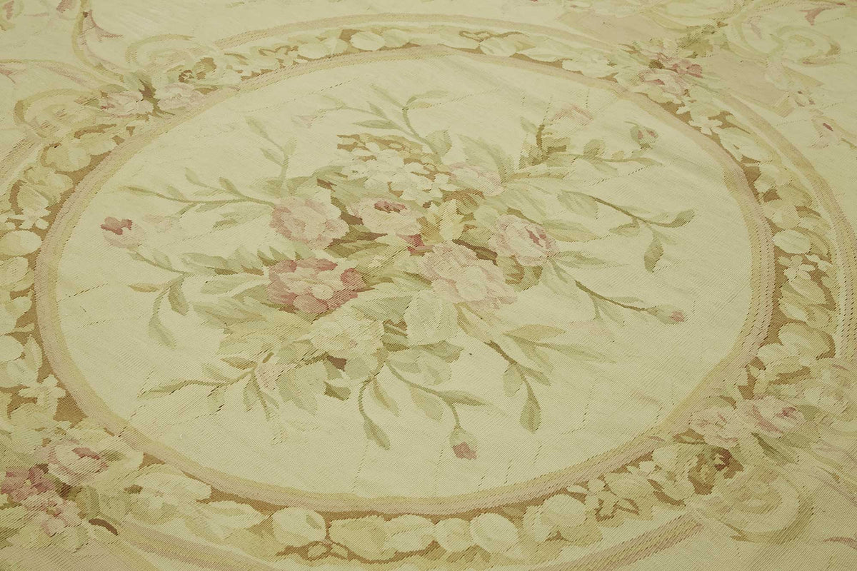 8x9 Floral Aubusson Kilim - 47440