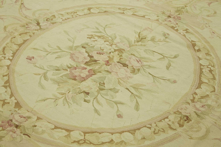 8x9 Floral Aubusson Kilim - 47440