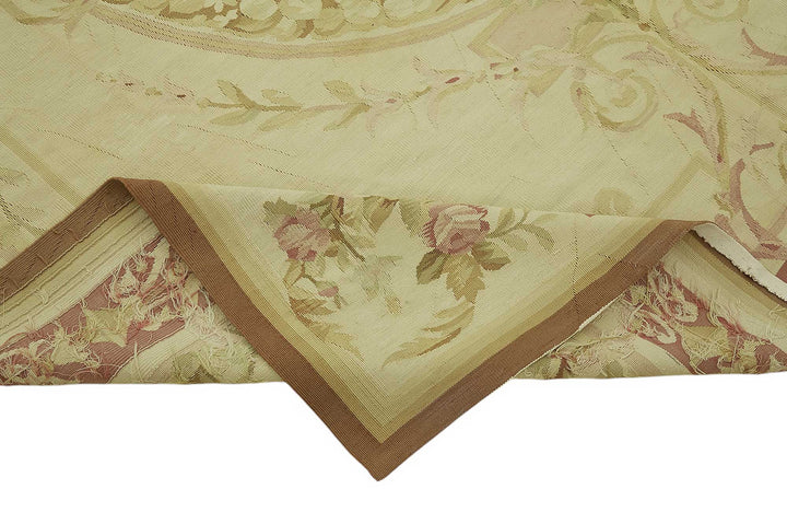 8x9 Floral Aubusson Kilim - 47440