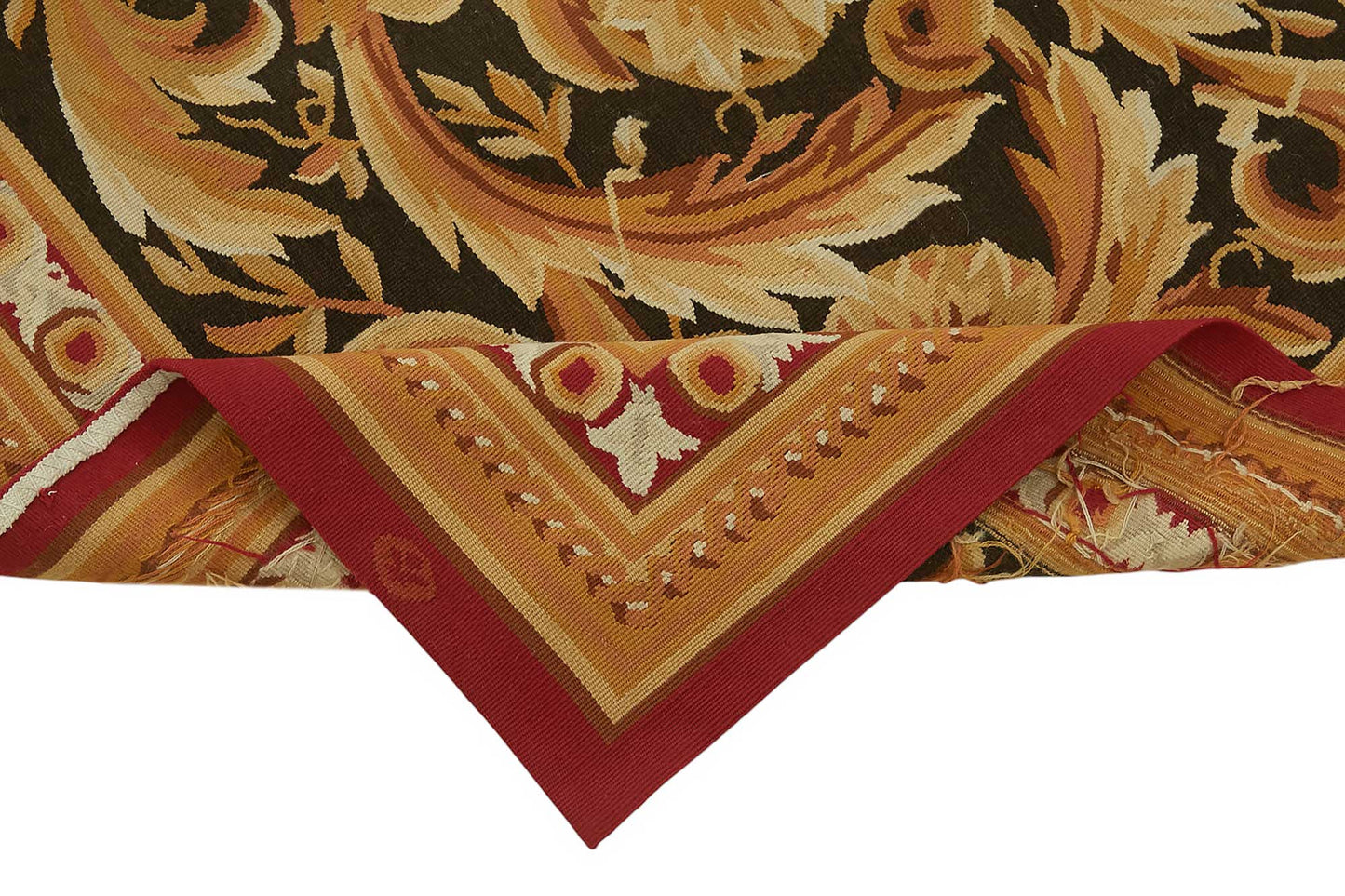 3x10 Floral Aubusson Kilim - 47441