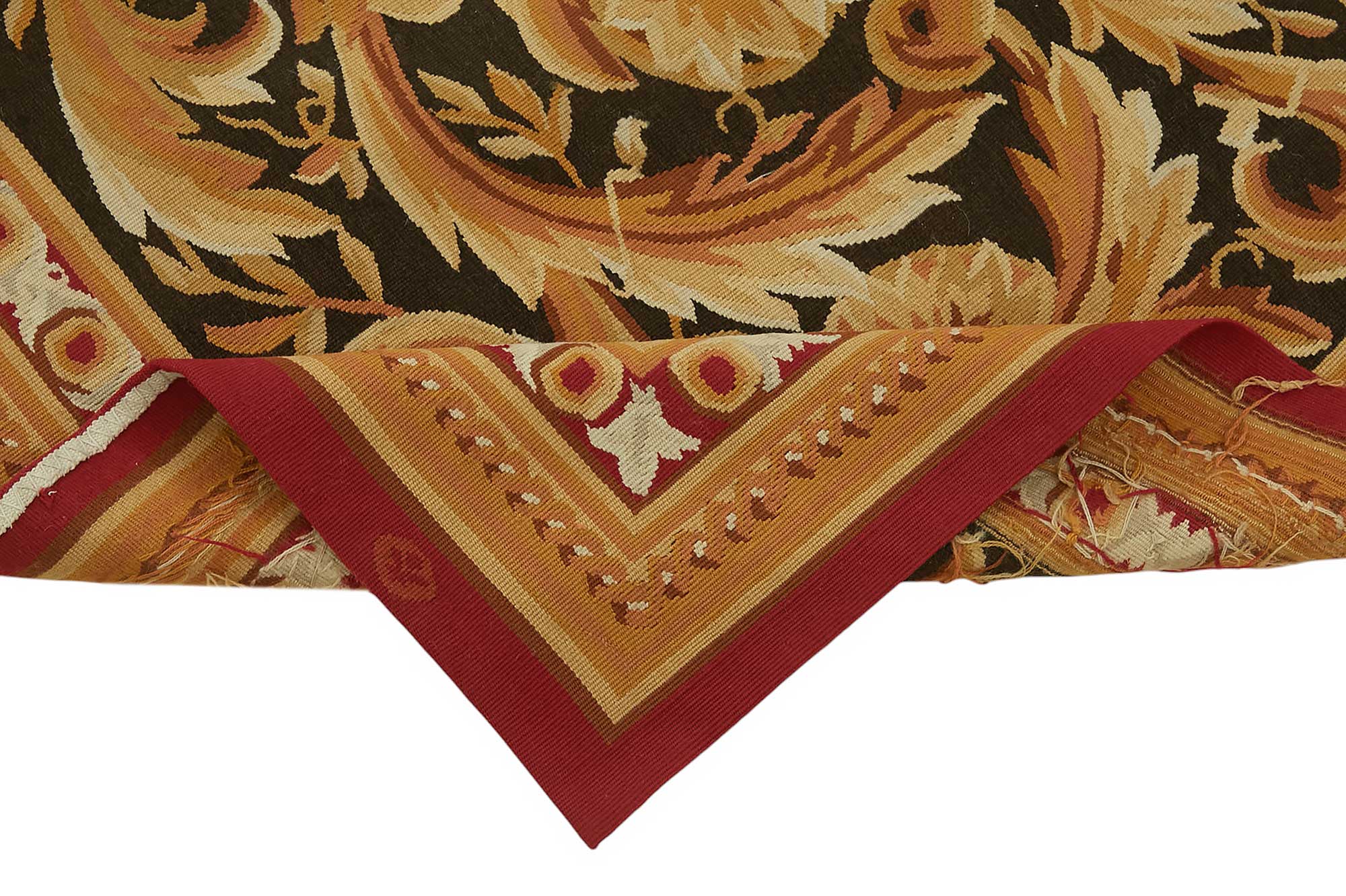 3x10 Floral Aubusson Kilim - 47441