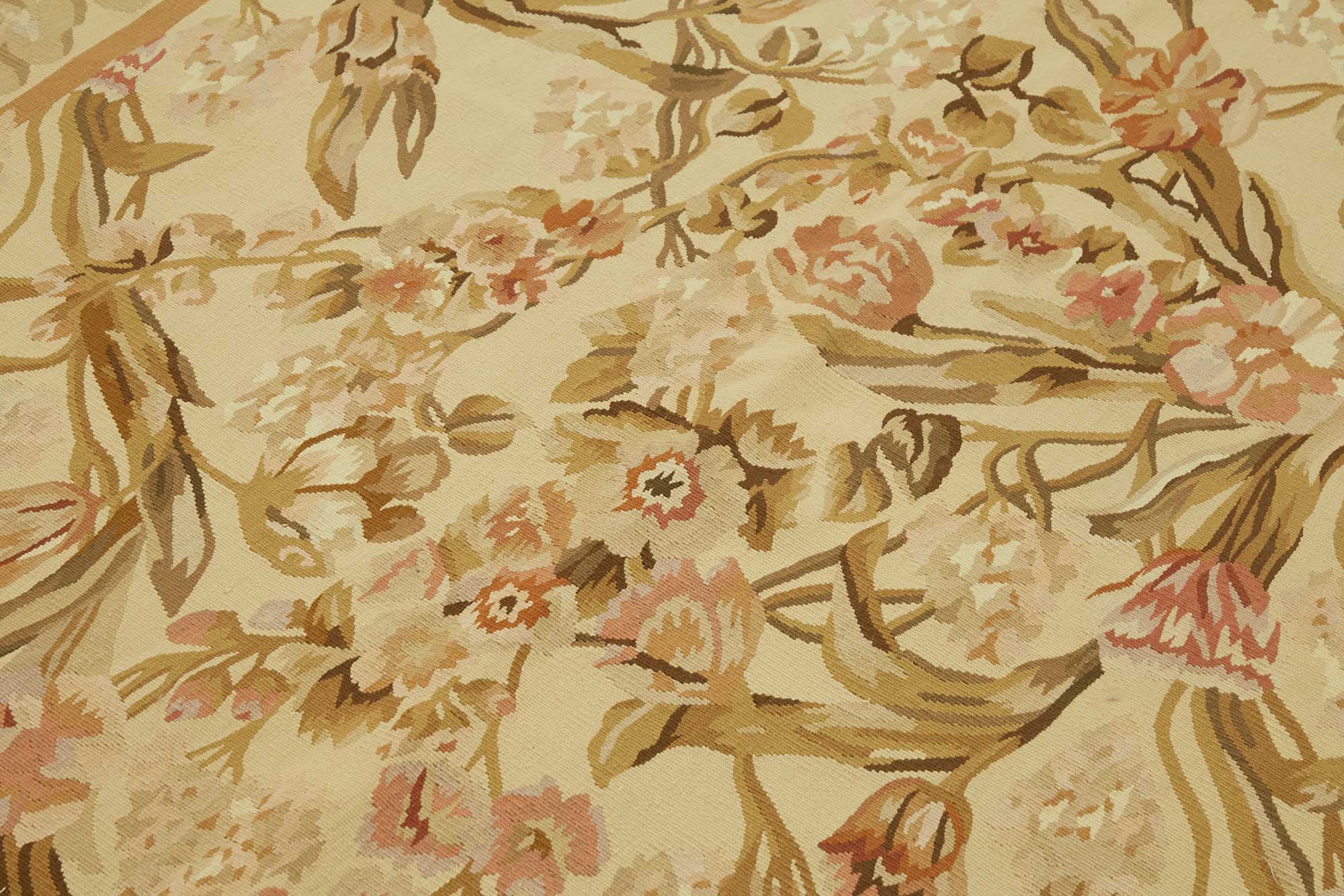 6x9 Floral Aubusson Kilim - 47442