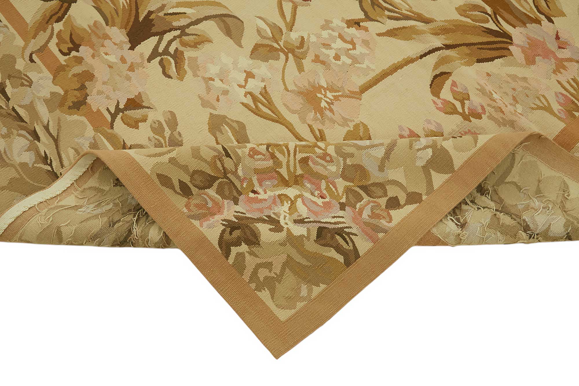 6x9 Floral Aubusson Kilim - 47442