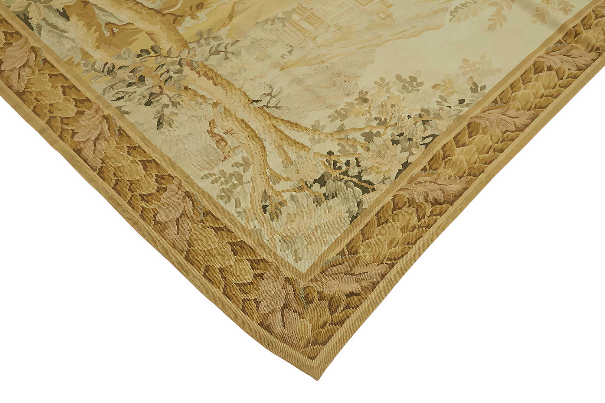 5x8 Floral Aubusson Kilim - 47443