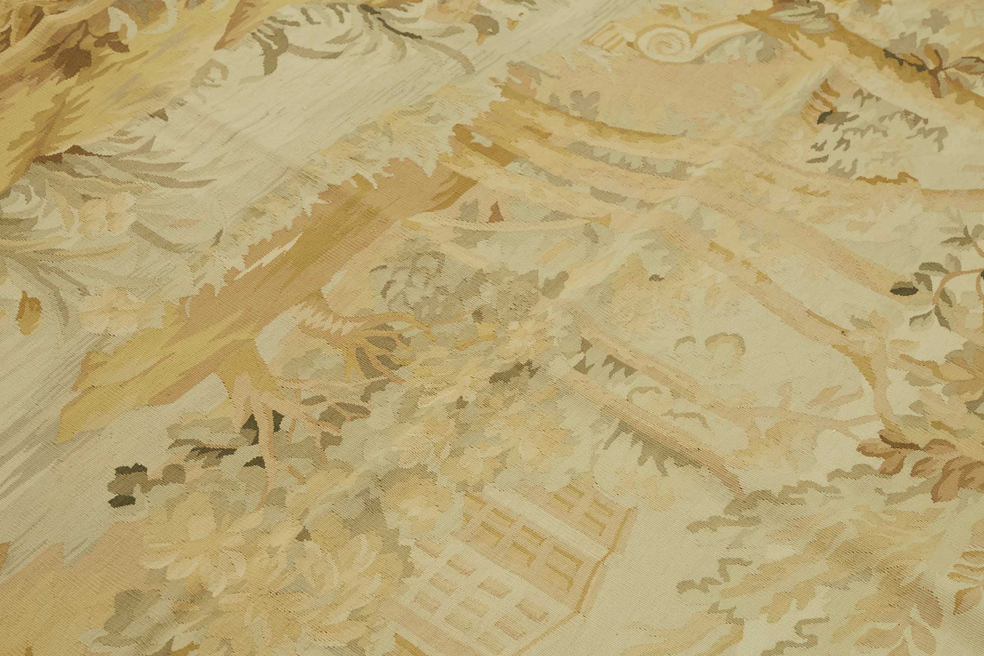 5x8 Floral Aubusson Kilim - 47443