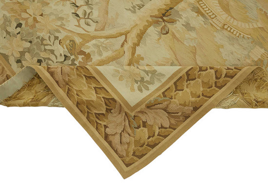 5x8 Floral Aubusson Kilim - 47443