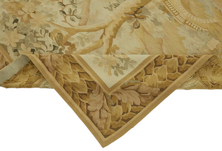 5x8 Floral Aubusson Kilim - 47443