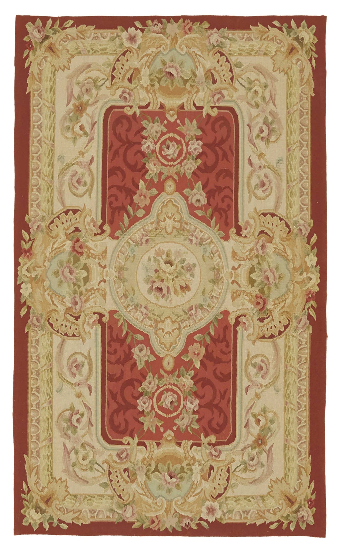 3x5 Floral Aubusson Kilim - 47445