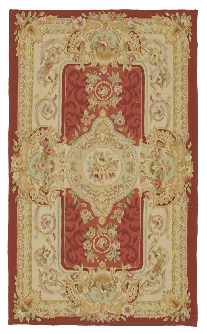 3x5 Floral Aubusson Kilim - 47445