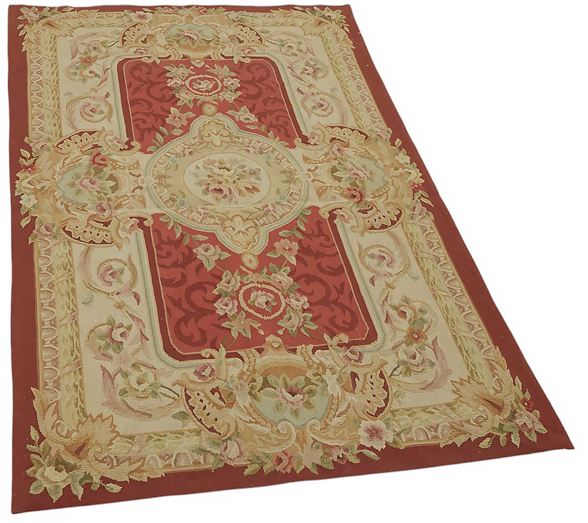 3x5 Floral Aubusson Kilim - 47445