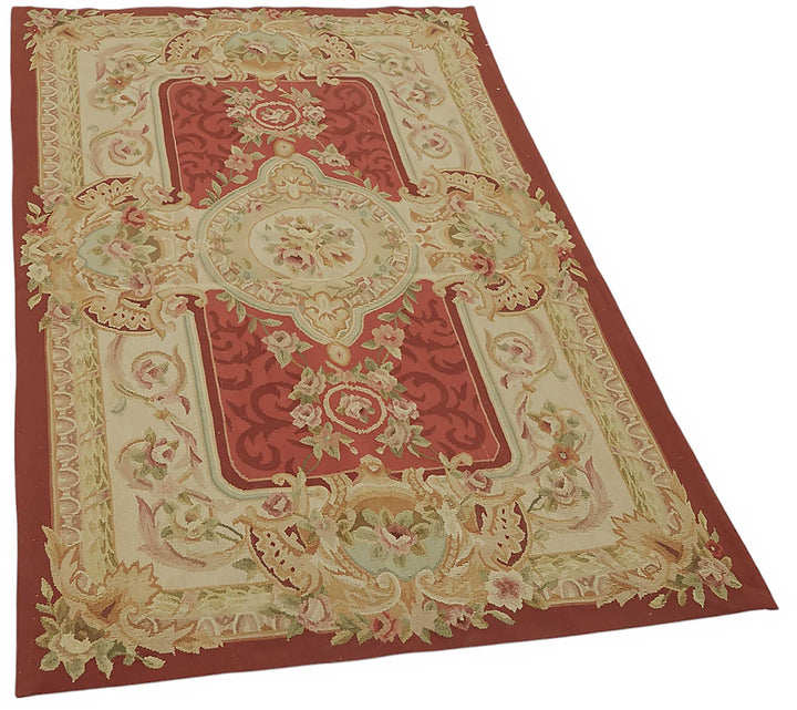3x5 Floral Aubusson Kilim - 47445