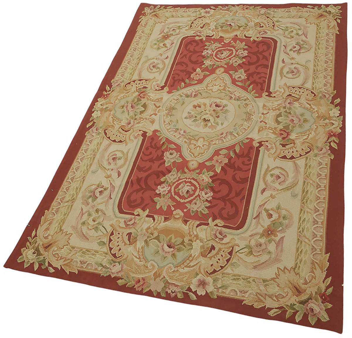3x5 Floral Aubusson Kilim - 47445
