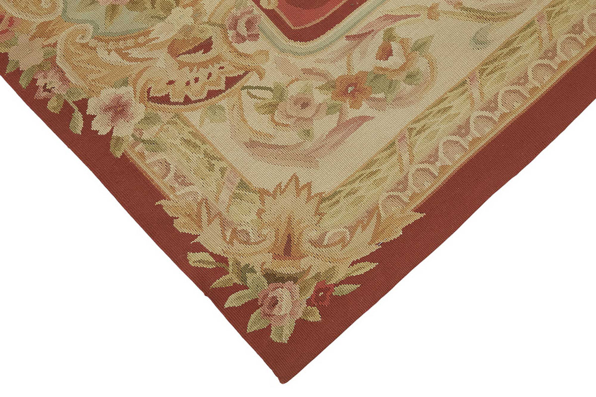 3x5 Floral Aubusson Kilim - 47445