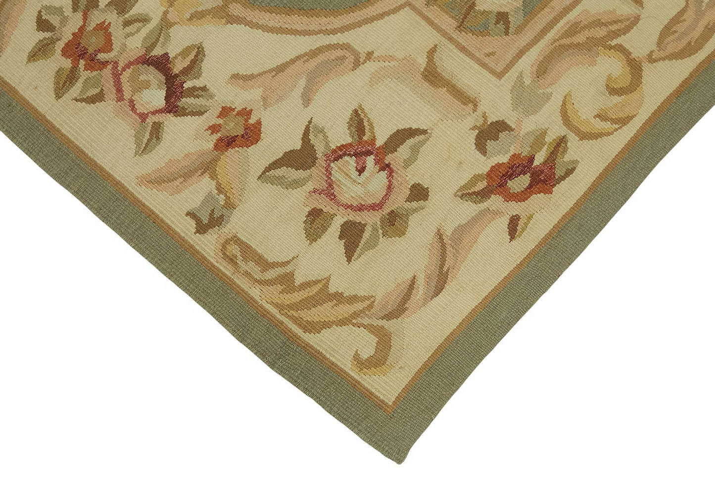 2x5 Floral Aubusson Kilim - 47446