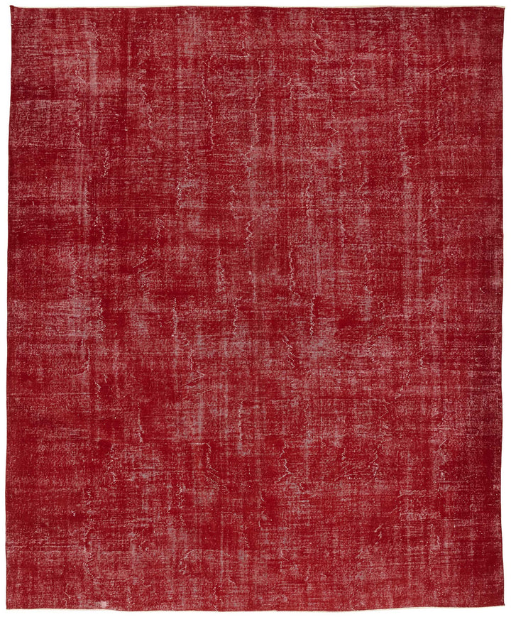 10x13 Red Overdyed Area Rug - 47494