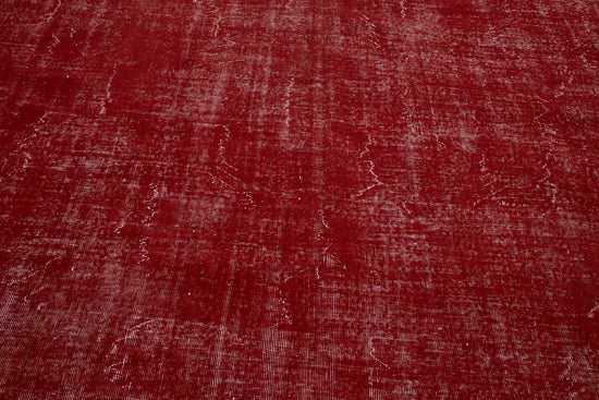 10x13 Red Overdyed Area Rug - 47494